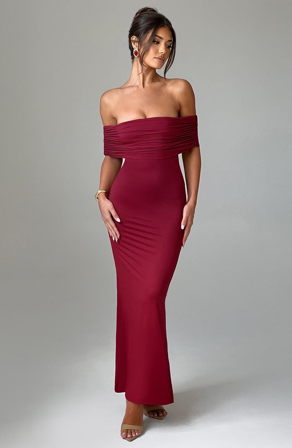 Amélie long dress - Burgundy