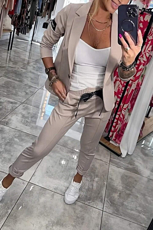 2-Piece Women's Blazer and Suit Pants Set