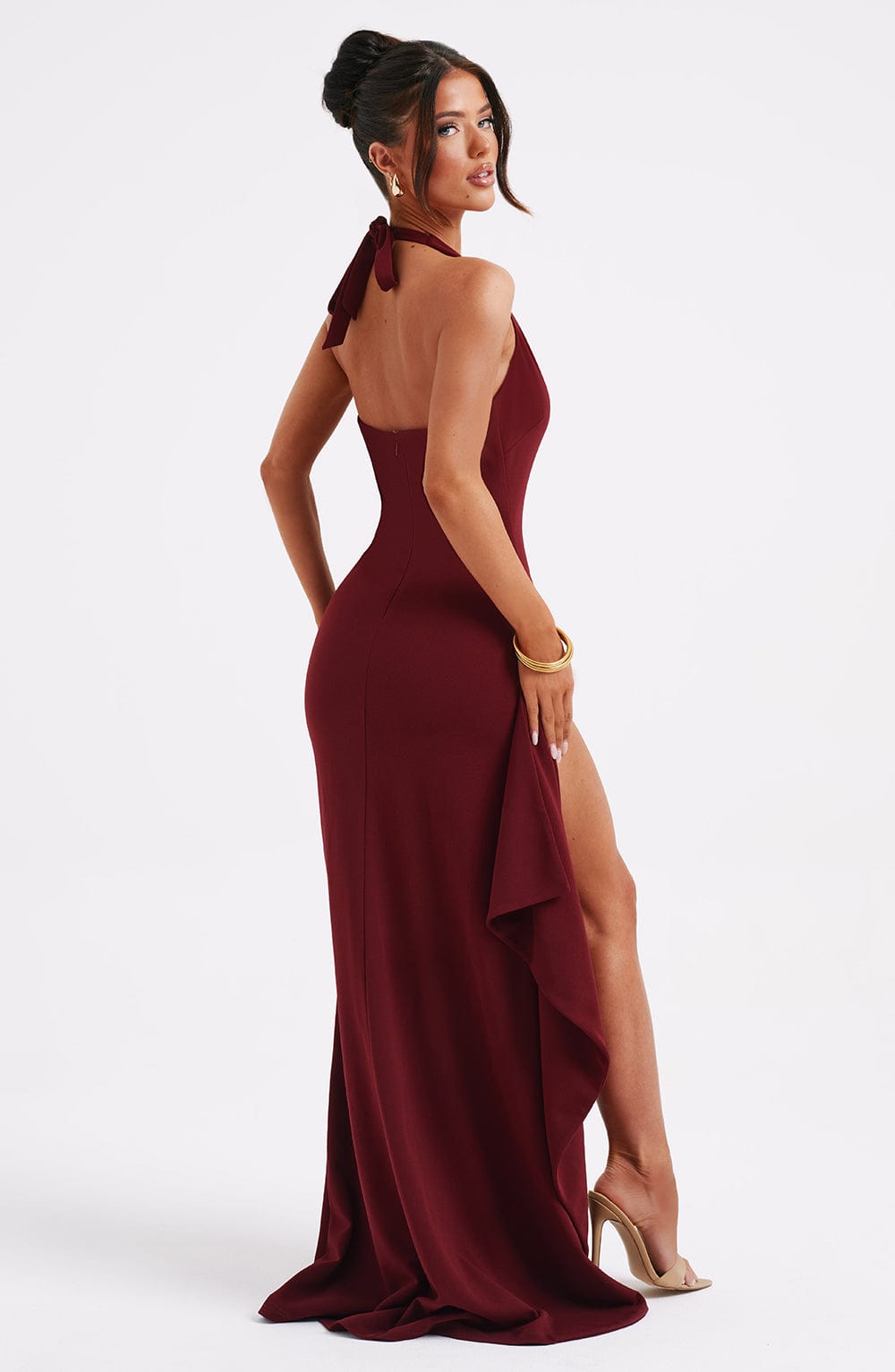 Long dress - Françoise - Burgundy