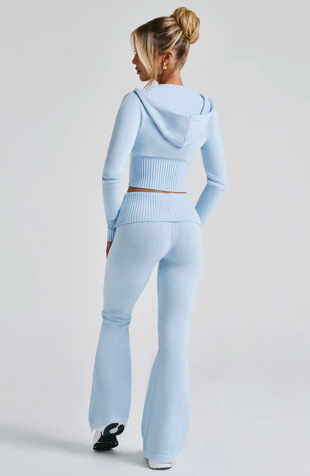 Donna Knit Hoodie zipper and pant set