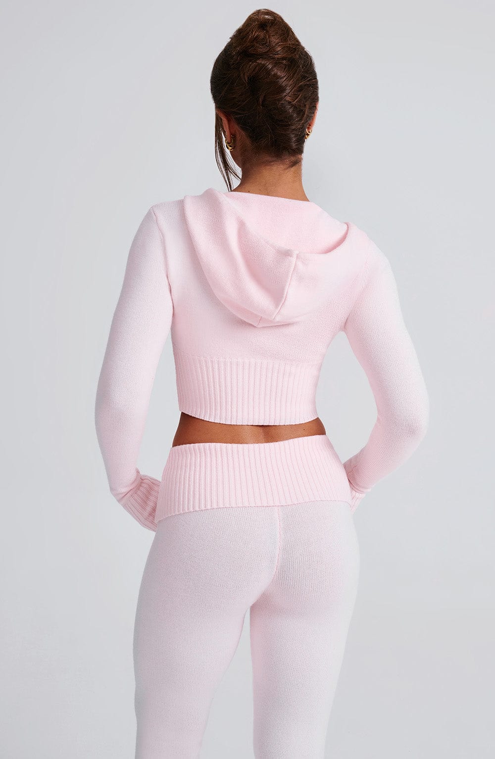 Donna Knit Hoodie zipper and pant set
