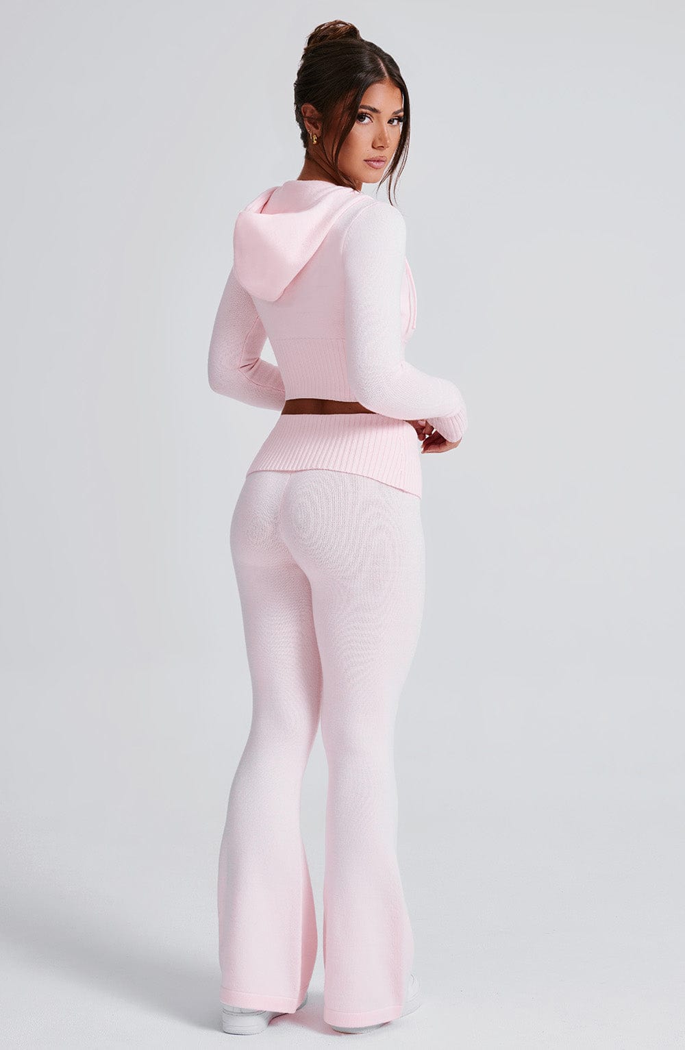 Donna Knit Hoodie zipper and pant set