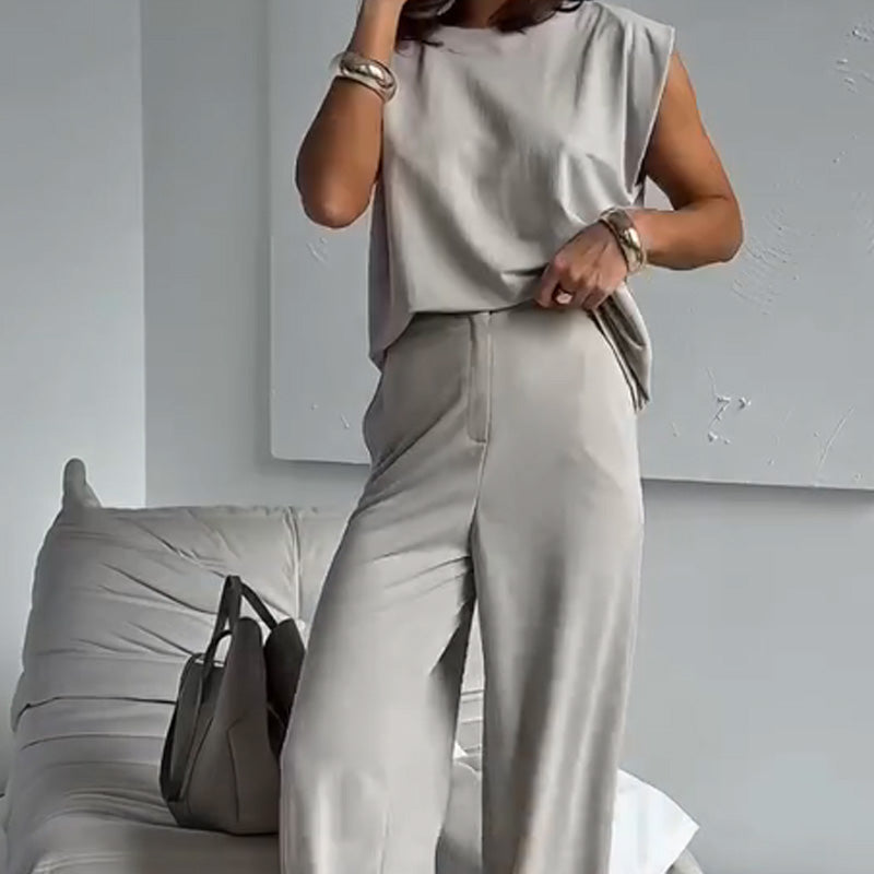 Fiona™ | T-shirt & Wide Leg Pants Set