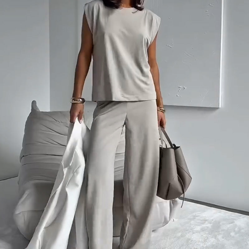Fiona™ | T-shirt & Wide Leg Pants Set