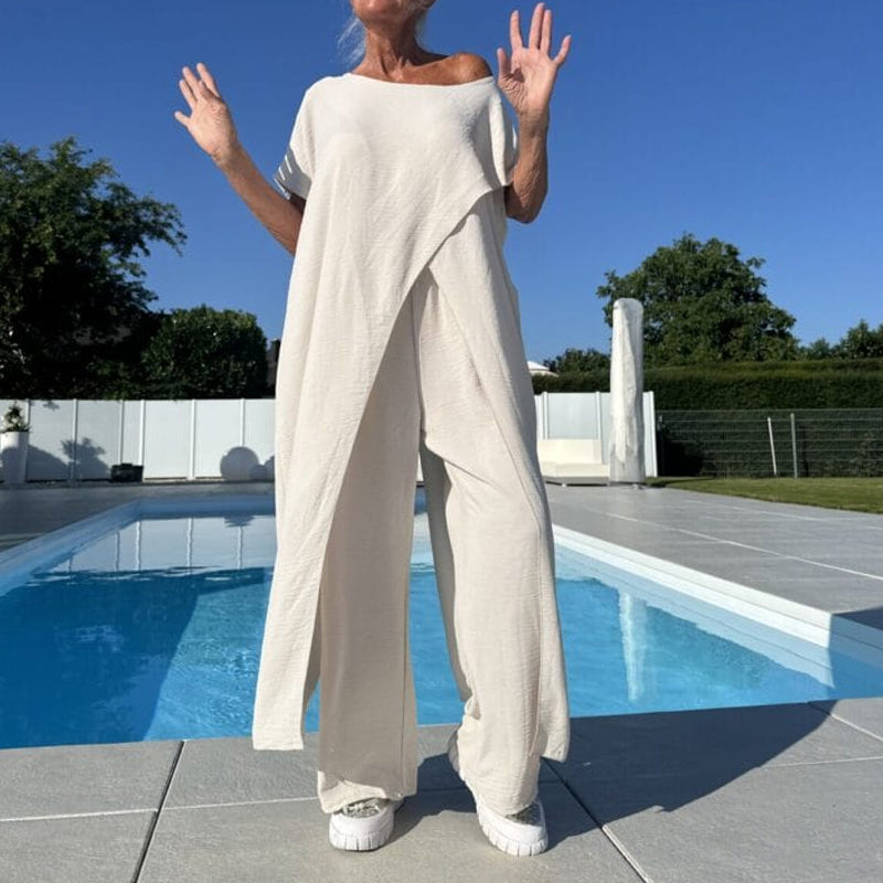 Viola - Off-Shoulder Top and Pants Set